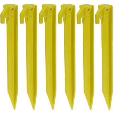 Kunja çadre Redcliffs plastike 23 cm, set me 6 copë, të verdha