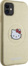 Футрола за телефон Hello Kitty Leather Kitty Head MagSafe, за iPhone 11 Xr, златна