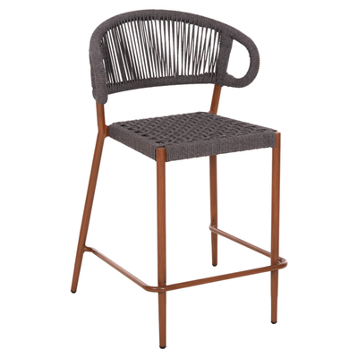 Stol bari Eulo mesatare 60×60×99 Hcm (HM6087.01), gri