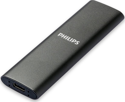 SSD i jashtëm Philips, 2TB, USB C, gri
