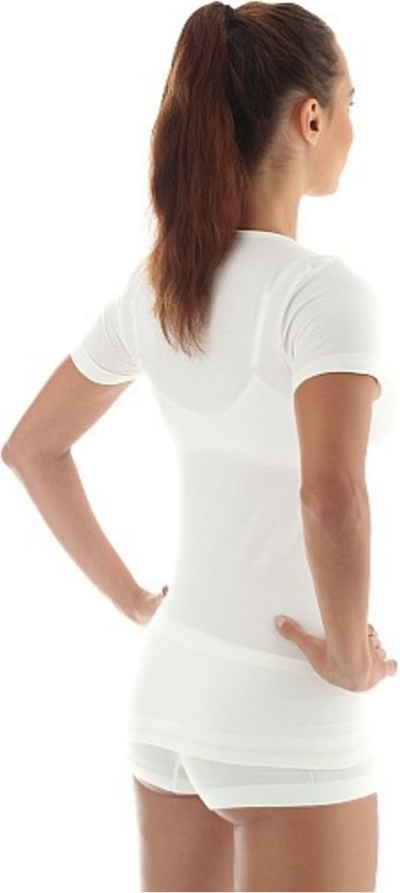 Maicë termoaktive për femra Brubeck Comfort Wool SS11020, L, e bardhë