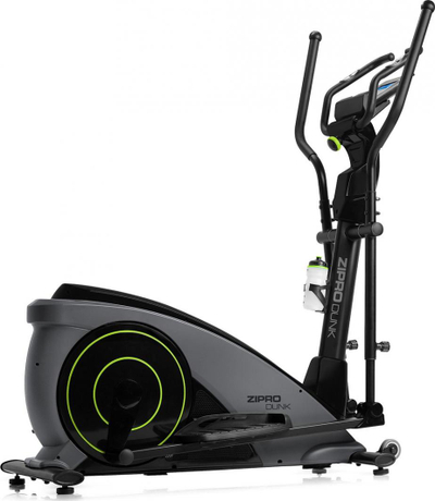 Biçikletë eliptike elektro-magnetike Zipro Dunk, iConsole +, e zezë / gjelbër