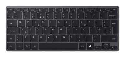 Тастатура Samsung Smart Keyboard, со кабел, алуминиум, сива