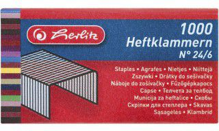 Kapëse letrash Herlitz, 24/6, 100 copë