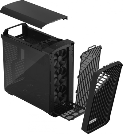 Kasë Fractal Design Torrent TG Dark Tint, e zezë, Full Tower