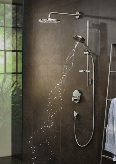 Dush fikse Hansgrohe Raindance Select S 240, krah 390mm, PowderRain, krom