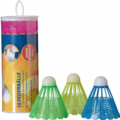 Kokrra badminton Best Sporting, najlon, set 10 copë, shumëngjyrëshe