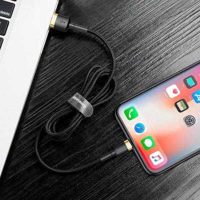 Kabllo USB Baseus Cafule USB A në Lightning, 2 m, 1.5A, e zezë