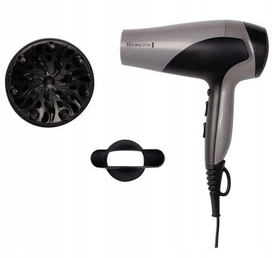 Tharëse flokësh Remington Ionic Dry D3190S, 2200W, motor AC, e zezë argjendtë
