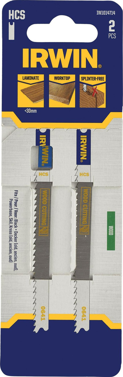 Set tehe sharrë vertikale Irwin Pro IW1014714, U-shank, për dru laminat, 2 copa, ngjyrë argjendtë
