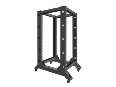 Raft i hapur për rrjet V2, 19", 22U, 600x800, i zi