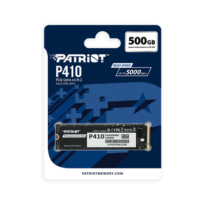 SSD Patriot P410 M.2 2280, 500GB, PCI Express 4.0 x4