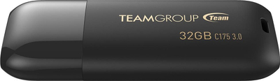 USB TeamGroup C175, 32GB, USB 3.2, e zezë