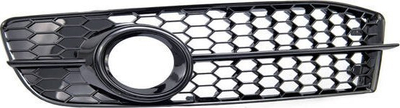 Kapotë dritash mjegulle Audi A6 C6, për bumper Sport, gloss, e zezë