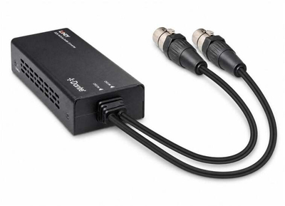 Enkoder audio Lindy 70618, 2 kanale XLR në Dante, PoE/USB-C