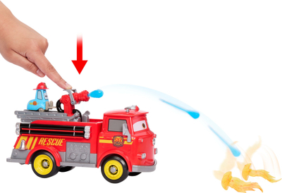 Set lojrash Disney Cars Radiator Springs Fire Fighting Red dhe Guido, figura, për kalamaj