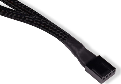 Kabllo Y Alphacool 4-Pin në 2x 4-Pin PWM, 30cm, e zezë