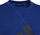 Bluzë sportive Adidas Performance, sweatshirt pambuk, logo e zezë, blu sapphire