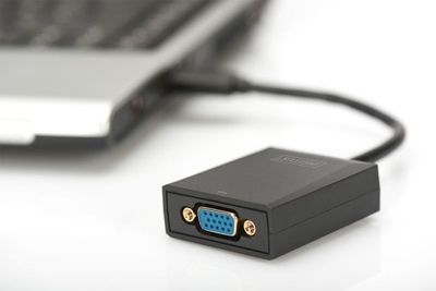 Adapter USB në VGA Digitus DA-70840, USB 3.0, Full HD, i zi