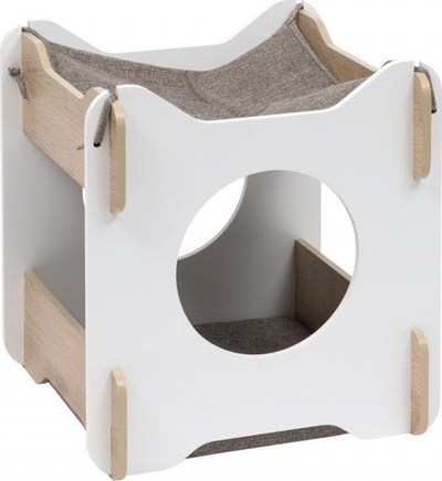 Shpi druri për mace Catit 52114, 50 x 50 x 53 cm, montohet pa vegla, bezhë
