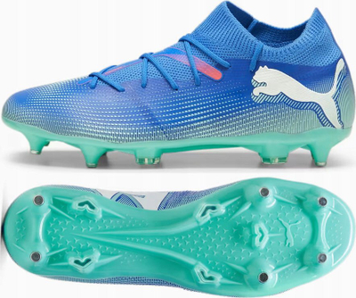 Këpucë futbolli Puma Future 7 Match MxSG 107933-01, për bar natyral, për burra, blu