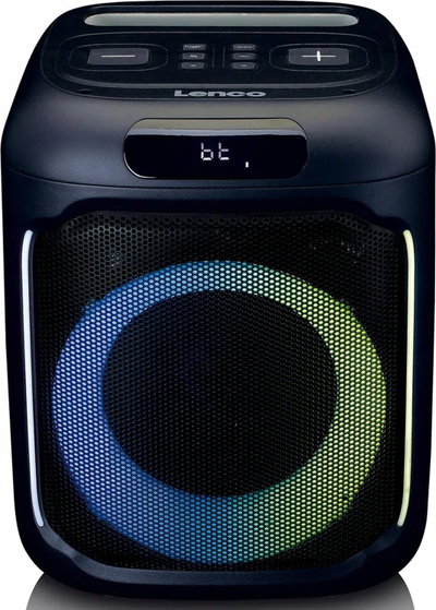 Kuti zanore Lenco PA-100BK, Bluetooth, me mikrofon, e zezë