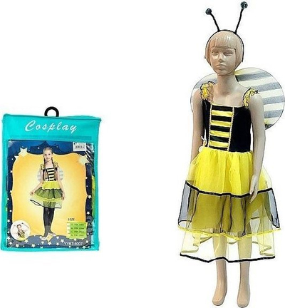 Kostum karnavalesh Adar Little Bee, për kalamaj 130-140cm, verdhë me të zezë