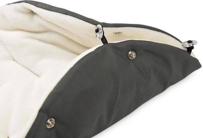 Qese gjumi për karrocë Sensillo Eskimo, fleece, 100 x 46 cm, gri grafit