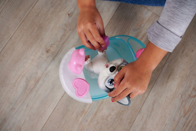 Set lodër me vaskë Simba Pamper Petz Bathtub, qenush husky, me pompë uji, me ngjyra nga të gjitha