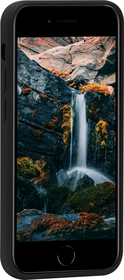 Kuti telefoni Dbramante1928 Greenland për iPhone 8, SE 2020, SE 2022, mbrojtëse, e zezë