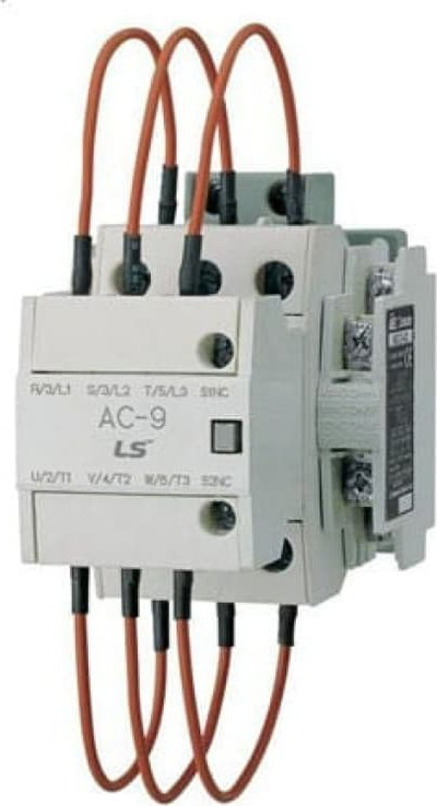 Kontaktor LS AC-9, 3 poli, AC, i bardhë