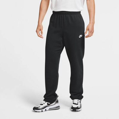 Pantallona Nike Sportswear Club French Terry për meshkuj, të drejta, pambuk, të zeza