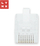 Konektor rrjeti LYNX RJ45, UTP Cat5e, 100 copë, transparent