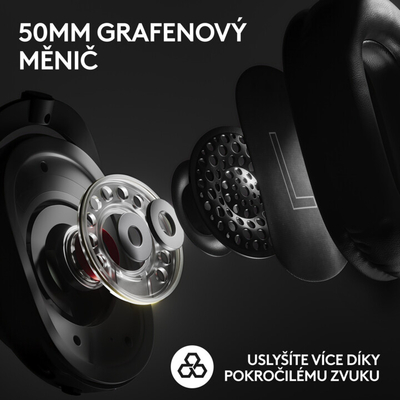 Logitech G PRO X 2 Безжични Гејминг Слушалки, Black