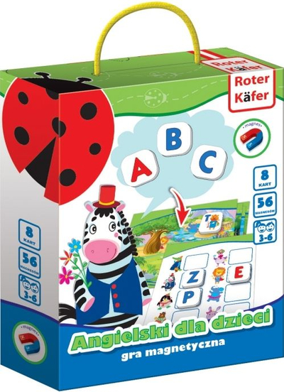 Lojë magnetike Roter Kafer Anglisht