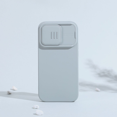 Mbrojtëse telefoni Nillkin CamShield Silky Silicone për iPhone 14 Pro, kapak kamere, silikoni, e zezë