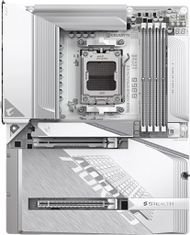 Pllakë amë Gigabyte AORUS B850 STEALTH ICE, ATX, WiFi 7, për AM5