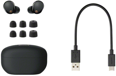 Dëgjuese Sony Noise Cancelling WF-1000XM5, të zeza