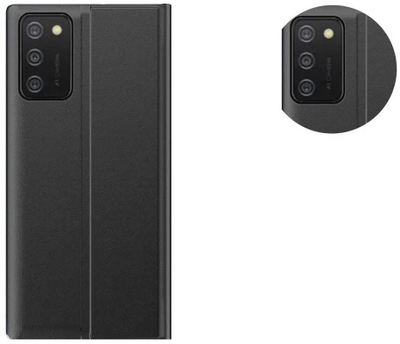 Kuti mbrojtëse për telefon Samsung Galaxy A03s, flip cover, me stand, blu