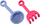 Set rëre LEAN Toys Pastel 18536, kovë dhe mulli, me ngjyra pastel