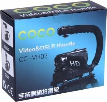Dorezë stabilizuese Xrec X-grip për kamera aksion dhe DSLR, e zezë