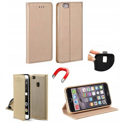 Husë telefoni OEM Smart Case Book për Motorola G56 5G, me kapak, ngjyrë ari