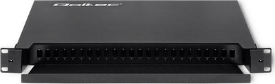 Kuti shpërndarëse me fibra optike Qoltec (54480), 4 porte SC / SX, e zezë