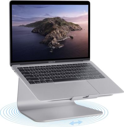 Mbajtëse laptopi Rain Design mStand360 me bazë rrotulluese, alumin, gri Space