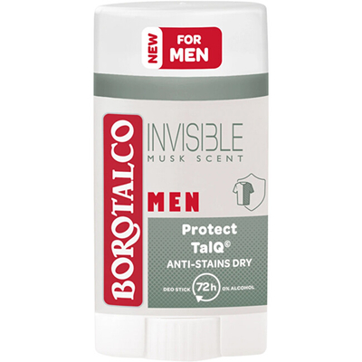Borotalco Men Invisible Musk Scent Дезодоранс Стик, 40 ml
