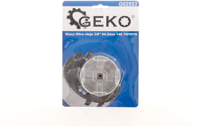 Çelës filtri vaji GEKO, 3/8", 64.5mm 14 pika, për Toyota