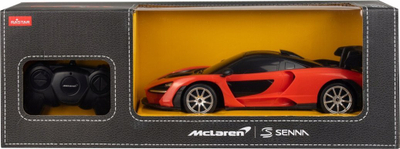 Makina me telekomandë Rastar McLaren Senna, 1:18, me drita LED, portokalli