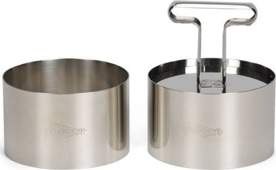 Patisse set unazash për dekorim 7 x 5.5 cm, çelik inoks, 3-pjesësh, ngjyrë e argjendtë