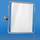 Pasqyrë banjoje LU Tilt Mirror In Full Frame, 60x60 cm, çelik inox