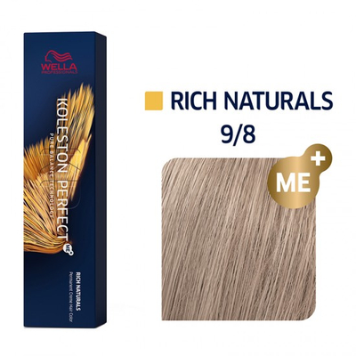 Ngjyrë për flokë Wella Koleston, 9/8 Very Light Blonde Pearl, 60 ml